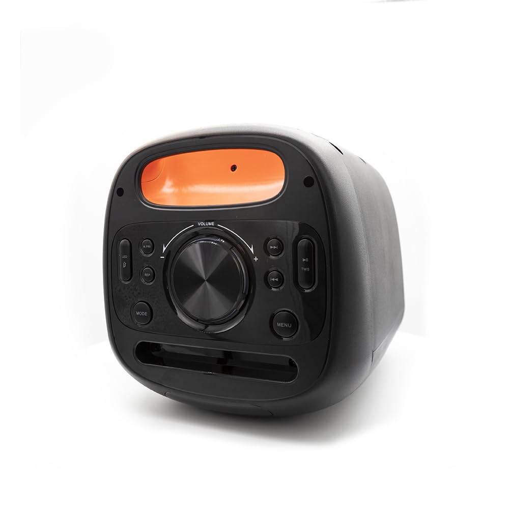 Xtreme - Cassa Speakers Potente Wireless BT Terminator Portatile in ABS Funzione TWS Illuminazione LED Monitor attivo 40W con Microfono e Telecomando 30 X 24 cm Karaoke