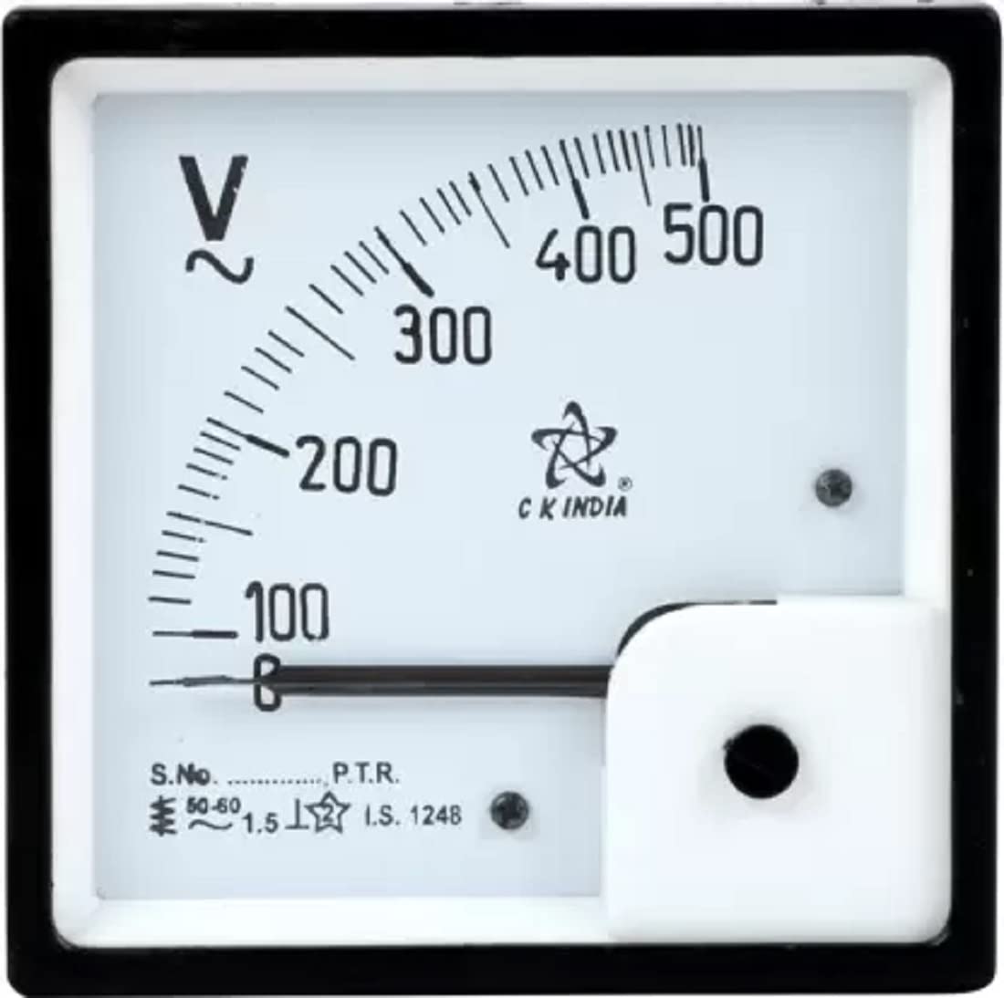 CK INDIA 96mm 500 Volt Voltmeter (Black) (B0C18KXZK8) Amazon Price History, Amazon Price Tracker