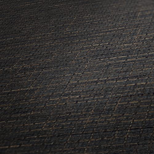 Livingwalls Carta Da Parati In Tessuto Non Tessuto, Struttura Bast, Colore: Nero/Marrone, 38527-2 - 3