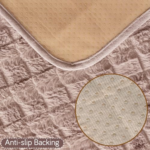 Image of HOKIPO 'Plush Haven' Premium Sofa Mat for 1 /2 /3 Seater & L Shape Sofa. Make Your Own Sofa Cover Set, Anti-Slip Mat Length 90(D) X 240(L) cm, Beige (AR-6288-BGE)
