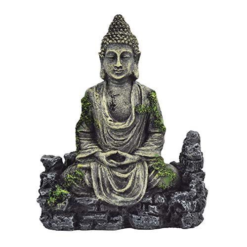 OMEM Decoraciones para Peceras Estatua de Buda Adornos para Acuarios Cover