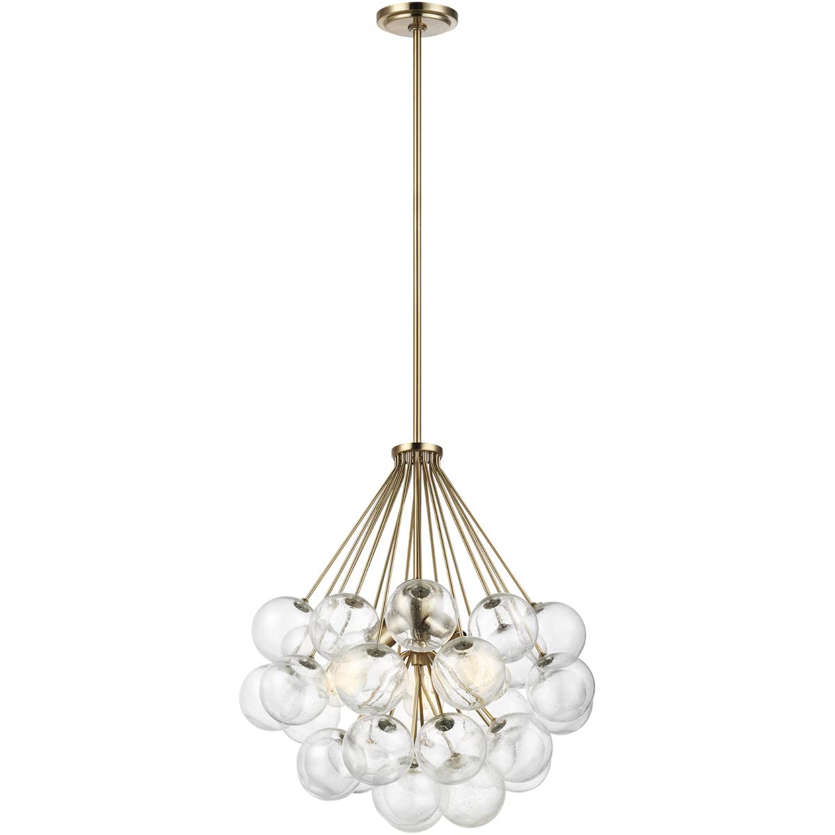 Sea Gull Lighting-6514303-848 Bronzeville Three - Light Pendant Hanging Modern Fixture, Satin Brass