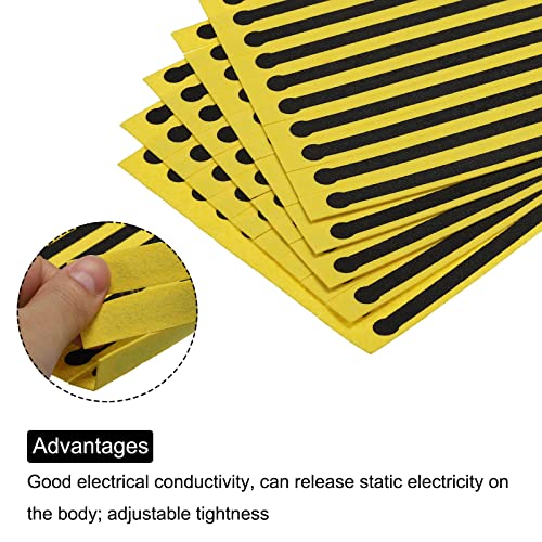 Image of MECCANIXITY 100pcs ESD Anti Static Foot Heel Ground Straps Disposable Adjustable for Grounding Removing Static