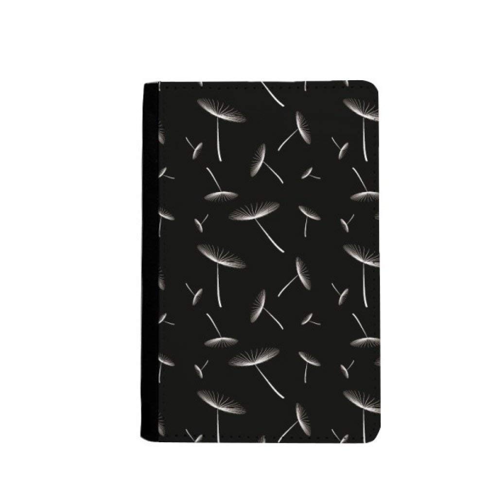 Étui portefeuille pissenlit housse fleurs blanc range cartes