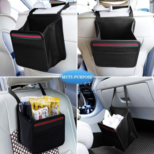 Image of SHIBUI Car Backseat Organizer & Trash Bag - Waterproof, Anti-Slip, Multi-Compartment Storage for Toys, Tools, Snacks - Hanging Back Seat Utility Bag for Car, SUV, Truck.