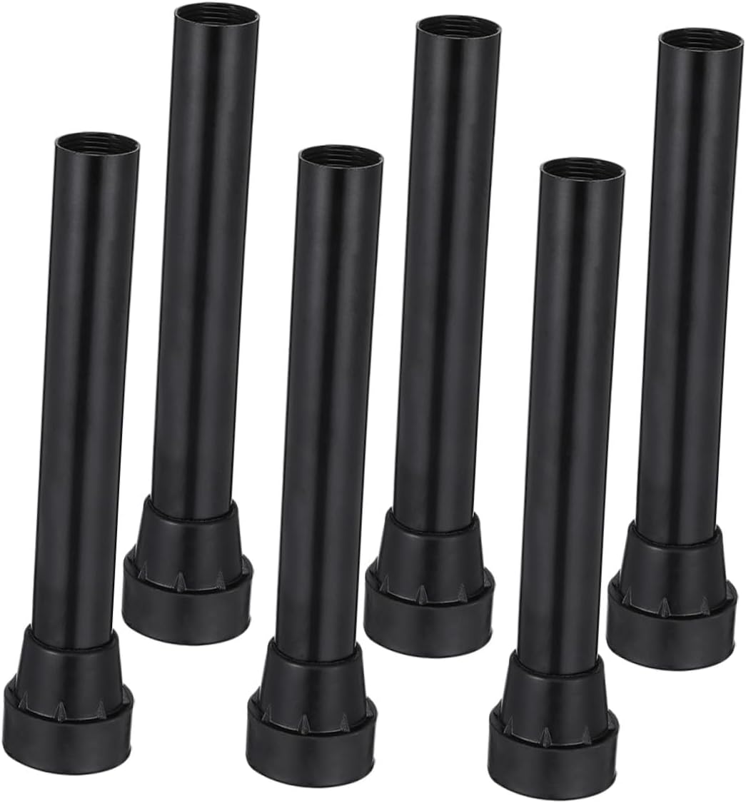 STOBAZA 6pcs Trampoline Leg Tube Covers Non-Slip Stainless Steel Replacement Parts Stable Fit Leg Replacement Accessories for Various Trampoline Poles