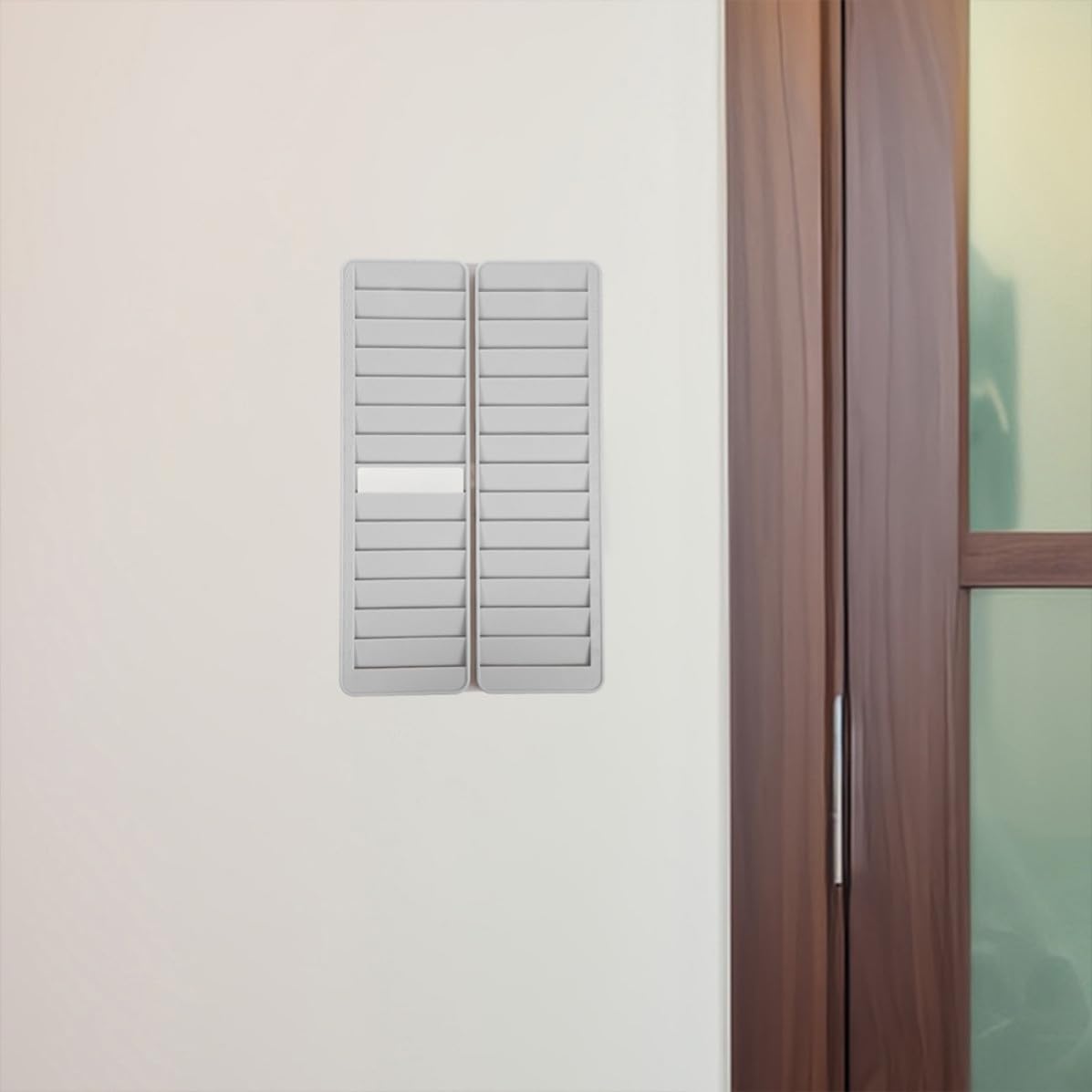 Porta Cartellino in Plastico 28 Slot 2 Pezzi Portabiglietti da Visita Resistente per Scuola e Ufficio Accessori Cancelleria