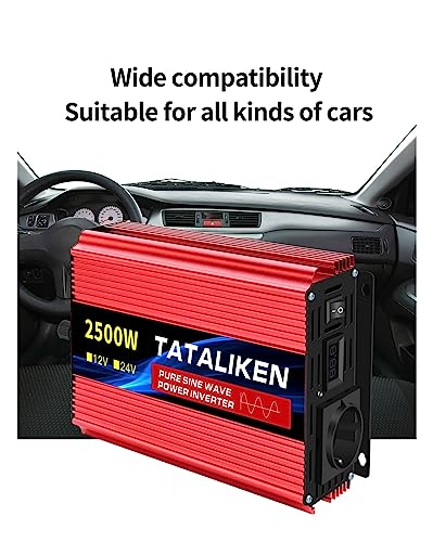 Onduleur convertisseur de transfert DC 12V AC 220V adaptateur charge - 8
