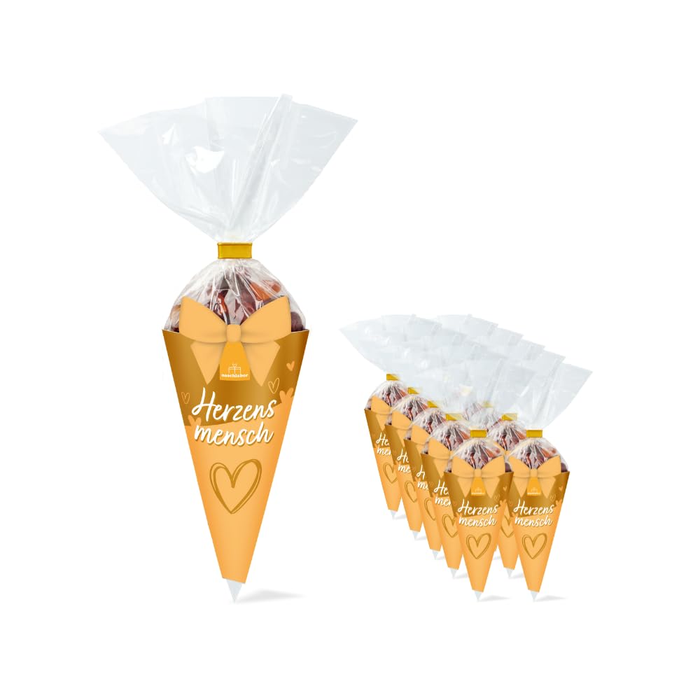 Herz Fruchtgummi Geschenktüte Herzensmensch 100g | Geschenk für die Liebsten | Das Mitbringsel für deine Freunde | Valentinstag oder Muttertag | Geschenk für Partnerin