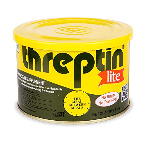 Threptin LITE- Sugarfree Protein Diskettes – 275g, Casein Protein Diskette with Fibers, Antioxidant, Vitamins and Minerals| For Kids, Men and Women|Delicious Vanilla Flavor|100% Veg Threptin LITE- Sugarfree Protein Diskettes – 275g, Casein Protein Diskette with Fibers, Antioxidant, Vitamins and Minerals| For Kids, Men and Women|Delicious Vanilla Flavor|100% Veg