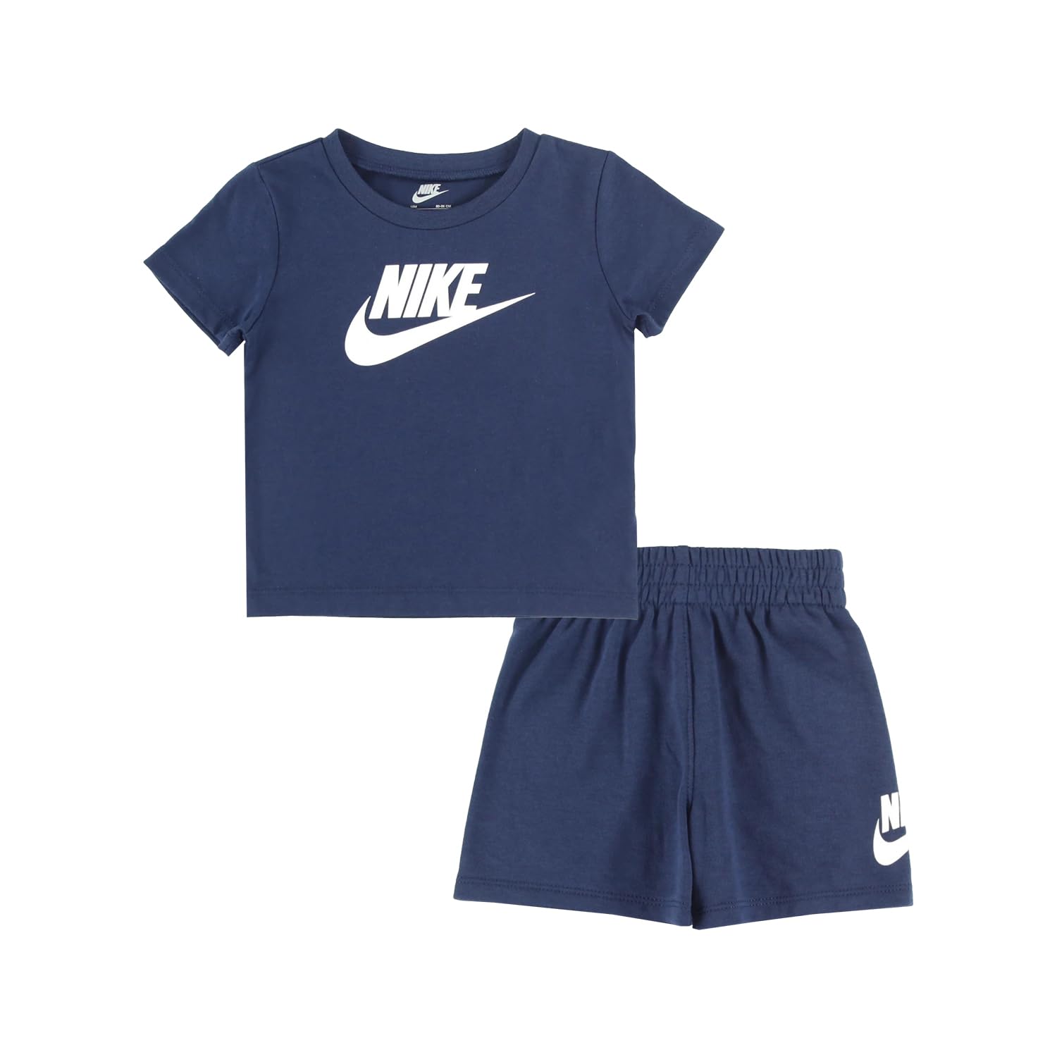 Nike Baby Sportswear Club T-Shirt and Shorts 2-Piece Outfit Set (Large Swoosh Logo)