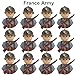 WW2 Military People Building Sets Army Men Action Figures, WW2 Soldier Figures US vs German Army Battle Playset / 100 pcs (40 Soldiers)