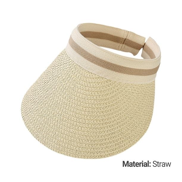Image of Straw Sun Visor for Women
