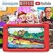 Contixo 8 Kids Tablet - K81 8-inch, 80 Disney Storybooks Pre-Installed (Value $350), Ages 3-12, Parental Controls, Android 13 OS, 64GB, HD Dual Camera, WiFi, Kid-Proof case - Red