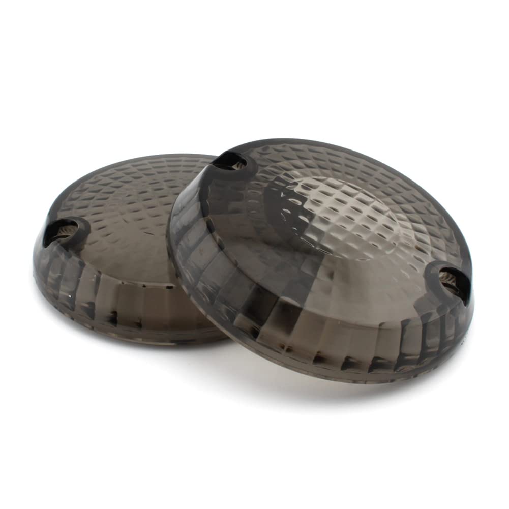 Cnswee6 Smoke Turn Signal Lens Cover Replacement Indicator Covers Bezels for Kawasaki Vulcan 1500 Classic Mean Streak 1600 750 800 900, 2 Pcs