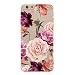 Produktbild Miagon Transparent Handyhülle für iPhone 8 4.7",Silikon Hülle für iPhone 7 4.7", Schön Kreativ Lila Rose Blume Muster Weiche Silikon Schutzhülle für iPhone 8 4.7" / 7 4.7"