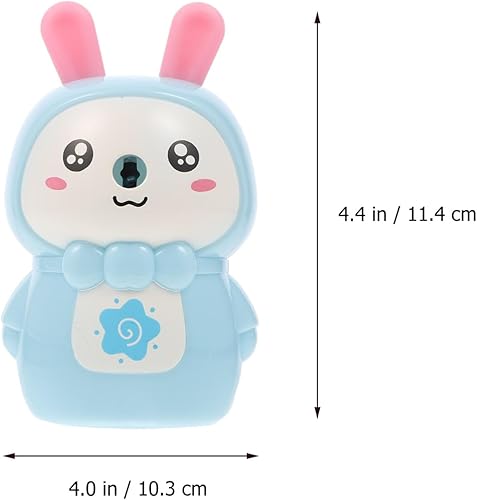 Miniatura 7 de NUOBESTY Sacapuntas manual con forma de conejo de dibujos animados, con manivela, sacapuntas de mano de un solo agujero, para suministros de oficina