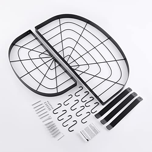 Kes 27.5-Inch Pot Rack Wall Mounted, 2-Tier Hanging Pot Rack For Pots And Pans Storage, Classic Semi-Circle Design, Black, Kur502S70B-Bk #TOP6