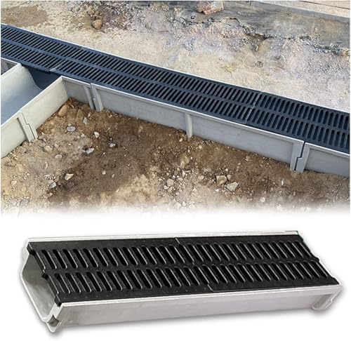 Drainage de caniveau extérieur large pour garder votre terrasse de patio au sec