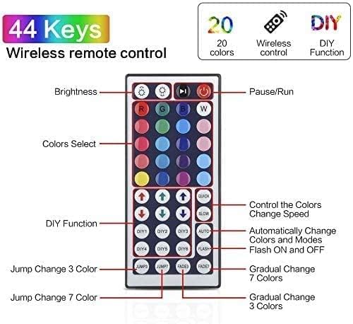 Image of One94Store Plastic Smart Remote 5050 Rgb Led Strip Light 10M 540 Led Flexible Multicolor Lighting With Usb Controller For Tv Backlight, Bedroom, Diwali, Ceiling&Home Decor (10 Meter, 54 Led /M)