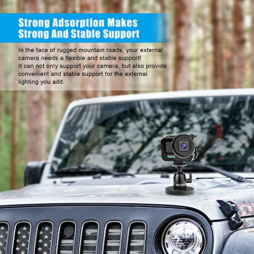 Magnetic Camera Stand Magnetic Foot Mini Ball Head Heavy Duty Metal Securely Attaches To Steel Or Other Magnetic Surfaces #TOP6