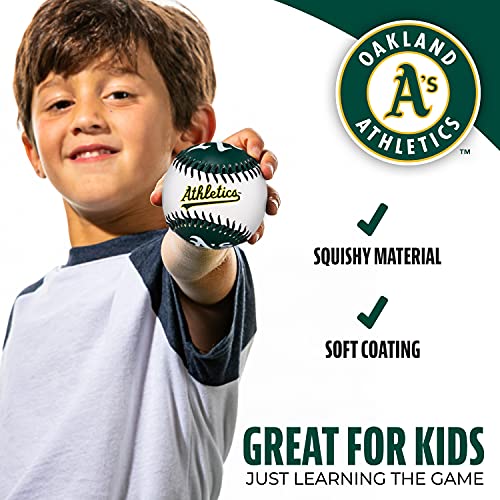 Image of Franklin Sports MLB Team Soft Baseballs - Team Logo - Fan Shop Toy Baseball for Kids - Decoration for Desks and Office