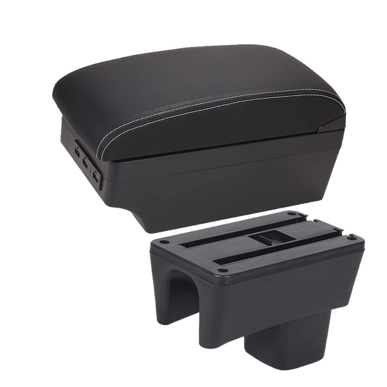 For Suzuki For Swift 2005-2023 Car Armrest Box Car Armrest Car Accessories Interior Details Storage Box Retrofit Parts(A3 7USB)