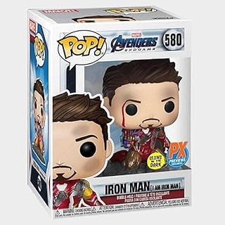 PX Previews Exclusive Pop Endgame: I Am Iron Man Glow in The Dark #580 Vinyl Figure Deluxe (Bundled with EcoTek Protector Box)