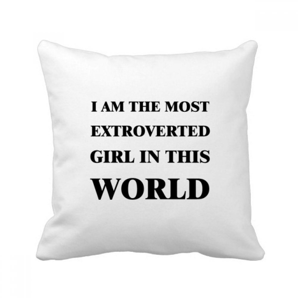 Coussin Je suis Le garçon Extraverti DIYthinker 40x40 cm multicolore pour décoration de canapé