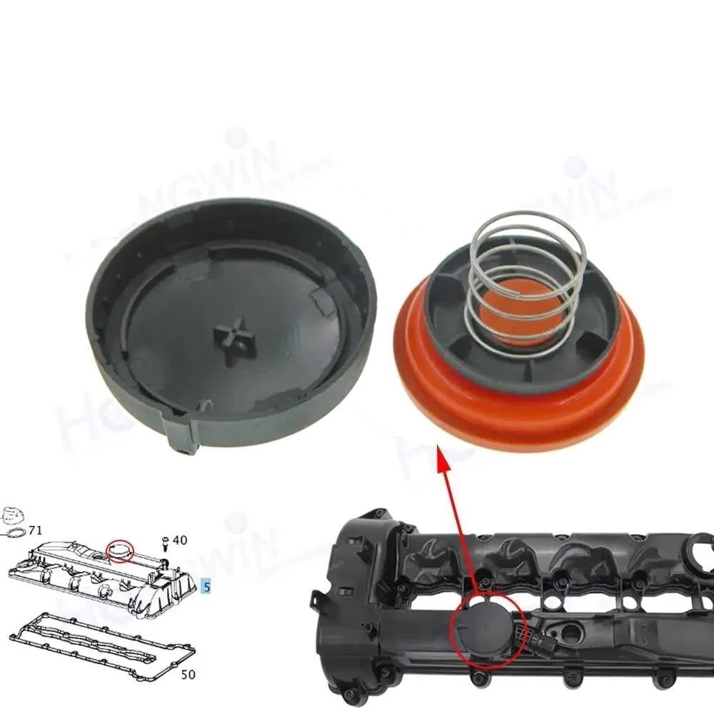 Coperchio valvola Kit Di Riparazione Coperchio Valvola Del Motore PCV A6510109018 Per Mercedes Per Benz B W246 6510105744 6510109714 A6510102448 6510101230 Coperchio Valvola Per Auto