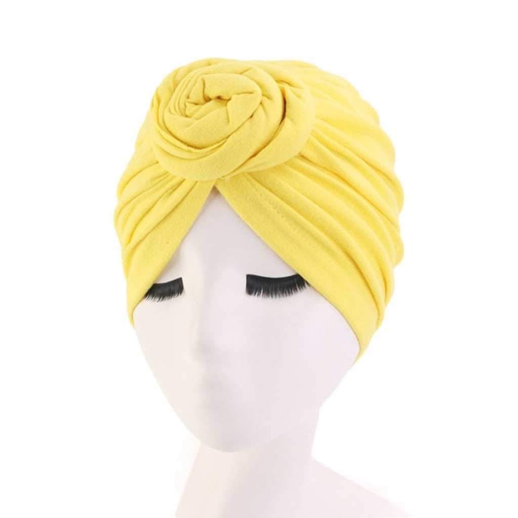 6 Colors Cotton Bonnet Hair Caps Styling Cover Wrap Hat Salon Night Natural Curly Elastic Bathing Sleep Women(D)