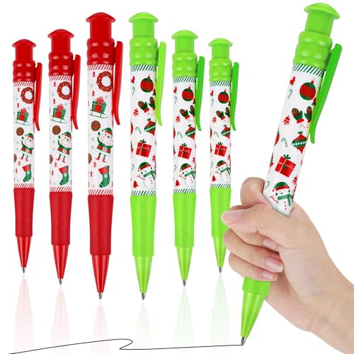 Bolígrafos jumbo de Navidad ADXCO para fiestas y colegios, pack de 36 unidades