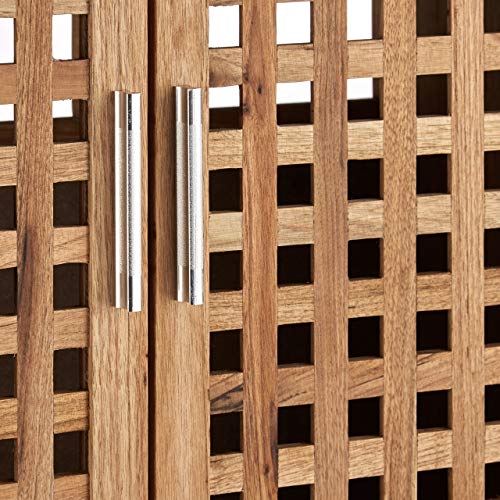 Relaxdays Walnut Under-Sink Cabinet 56.7 x 64.5 x 33.2 cm Sink Cupboard, Robust and Water-Resistant Bathroom Cabinet for Sinks or Wash Basins, Light Wood, Natural Relaxdays Walnut Under-Sink Cabinet 56.7 x 64.5 x 33.2 cm Sink Cupboard, Robust and Water-Resistant Bathroom Cabinet for Sinks or Wash Basins, Light Wood, Natural