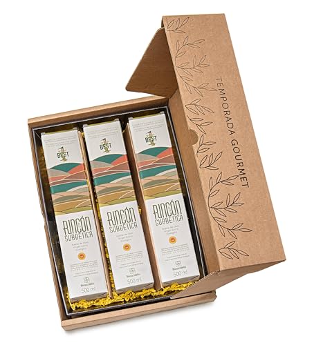 3 x Rincón de la Subbética - Aceite de Oliva Virgen Extra Ecológico Variedad Hojiblanca Botellas de 500 ml