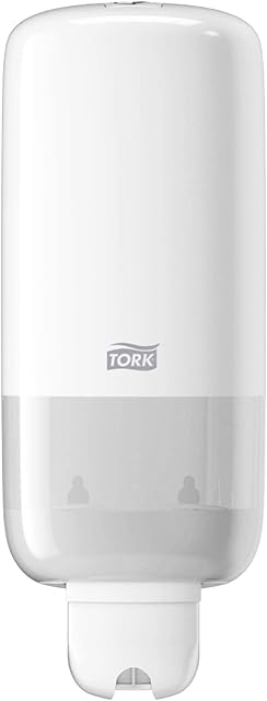Tork Soap Dispenser for Liquid Soap, Spray Soap and Hand Sanitiser, Elevation - 560000 - Economical, Leak-proof S1/S11 Dispenser System, White