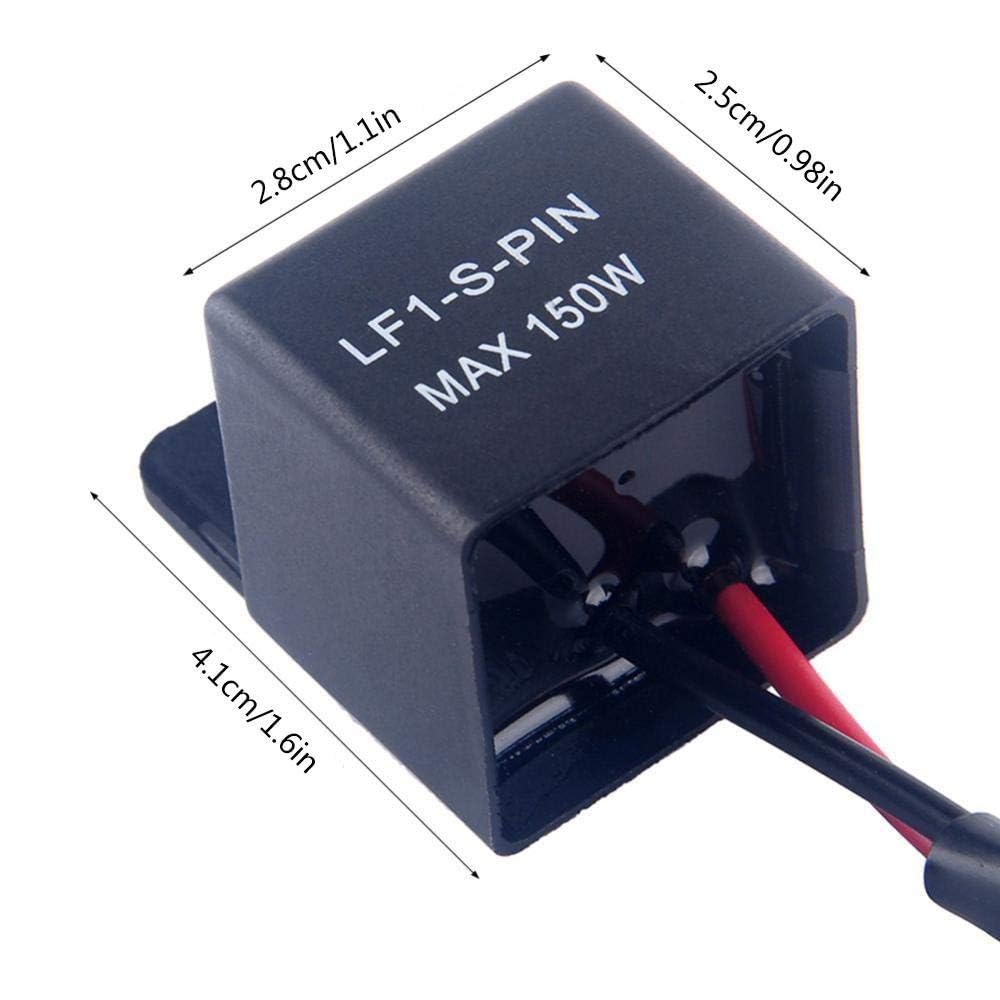 Keenso 2 piny elektroniczny przekaźnik kierunkowskazu LED uniwersalny 12 V przekaźnik kierunkowskazu motocyklowego kierunkowskazu