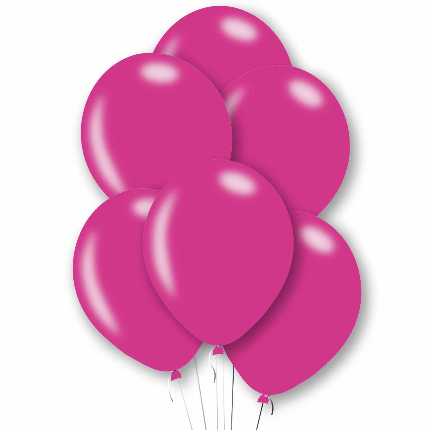 Amscan 9912717 - Metallic Magenta 11" Latex Party Balloons - 10 Pack