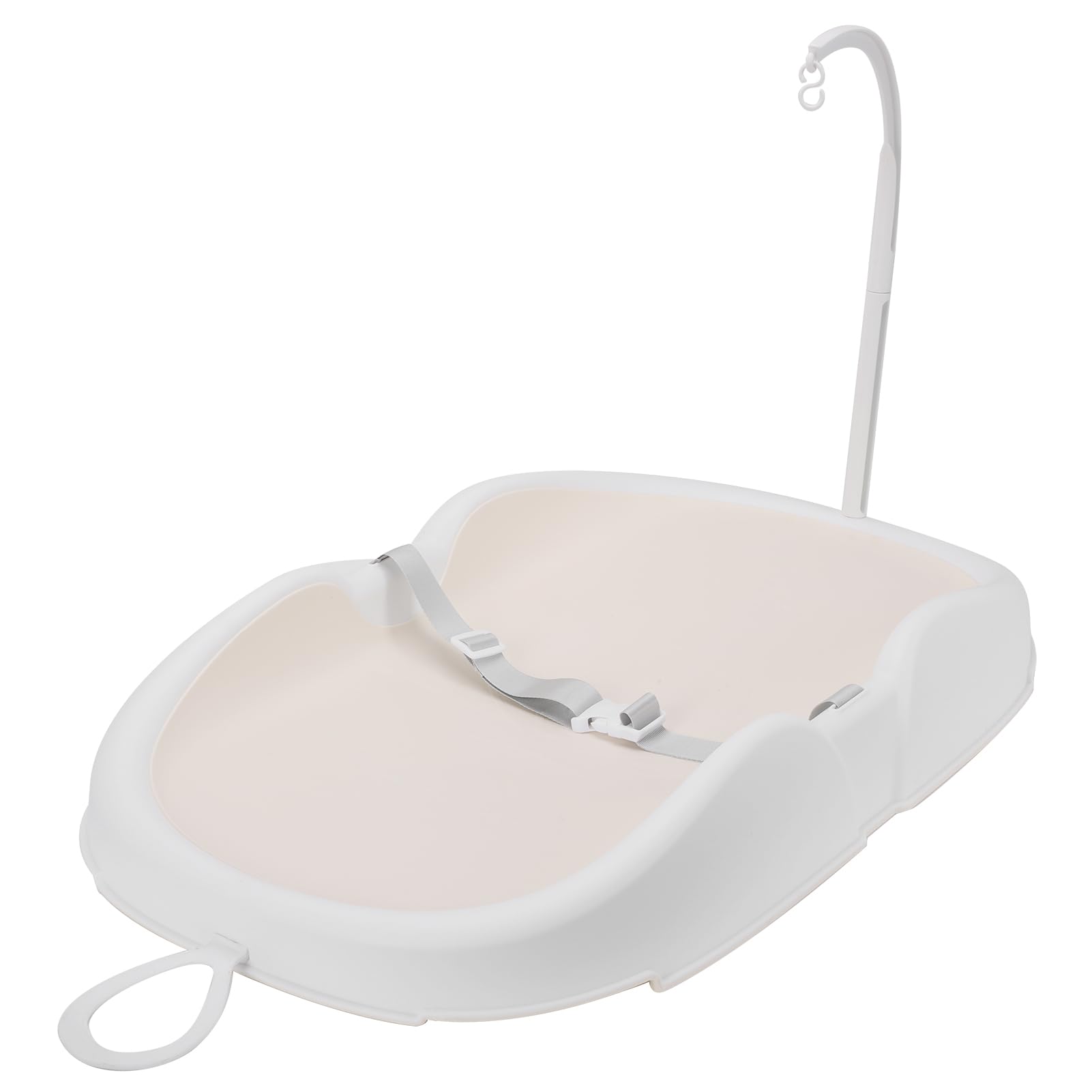 Sxhlseller Fasciatoio Portatile |Stazione Multifunzionale per il Bagnetto e il dei Pannolini dei Neonati, Fasciatoio in Plastica Salvaspazio per la Cura dei Neonati Beige (Beige)