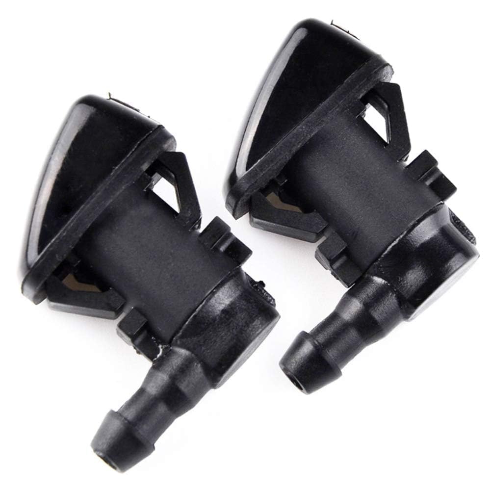 Front Windshield Washer Nozzles Wiper Spray Kit Single Hole for 2005-2016 Grand Cherokee 2005-2013 Chevy Malibu 2005-2010 Pontiac G6 2007-2010 Saturn Aura 2 pack Replace 55079049AA