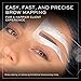 MADLUVV Eyebrow Shaper Stencils, Reusable Brow Mapping Template for PMU Professionals, Semi-Permanent Makeup Mapping, 6 Stencils (3 Stencil Shapes in Both Petite and Regular Sizes) - Low Profile Set