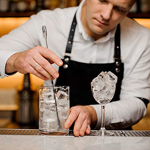Spiralrührlöffel,Edelstahl Cocktailrührlöffel, Rührlöffel, Mehrzweck Cocktail Stößel Gabel Crushed Ice Löffel, Spezielle… - Image 5