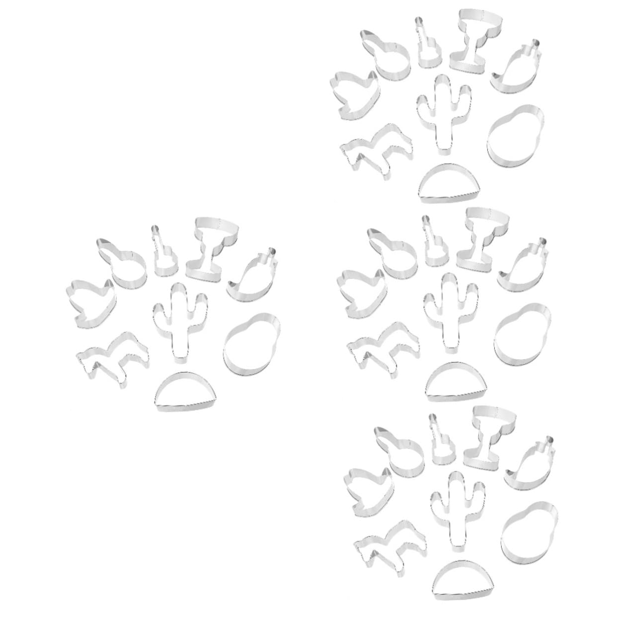 Alipis 4 Ensembles Moule À Biscuits Pâtisserie Joli Emporte-pièce Empreneurs À Biscuits Nombre Coupeur Emporte-pièces Pour La Cuisson Fraises Décoration Acier Inoxydable 6 Pièces * 4