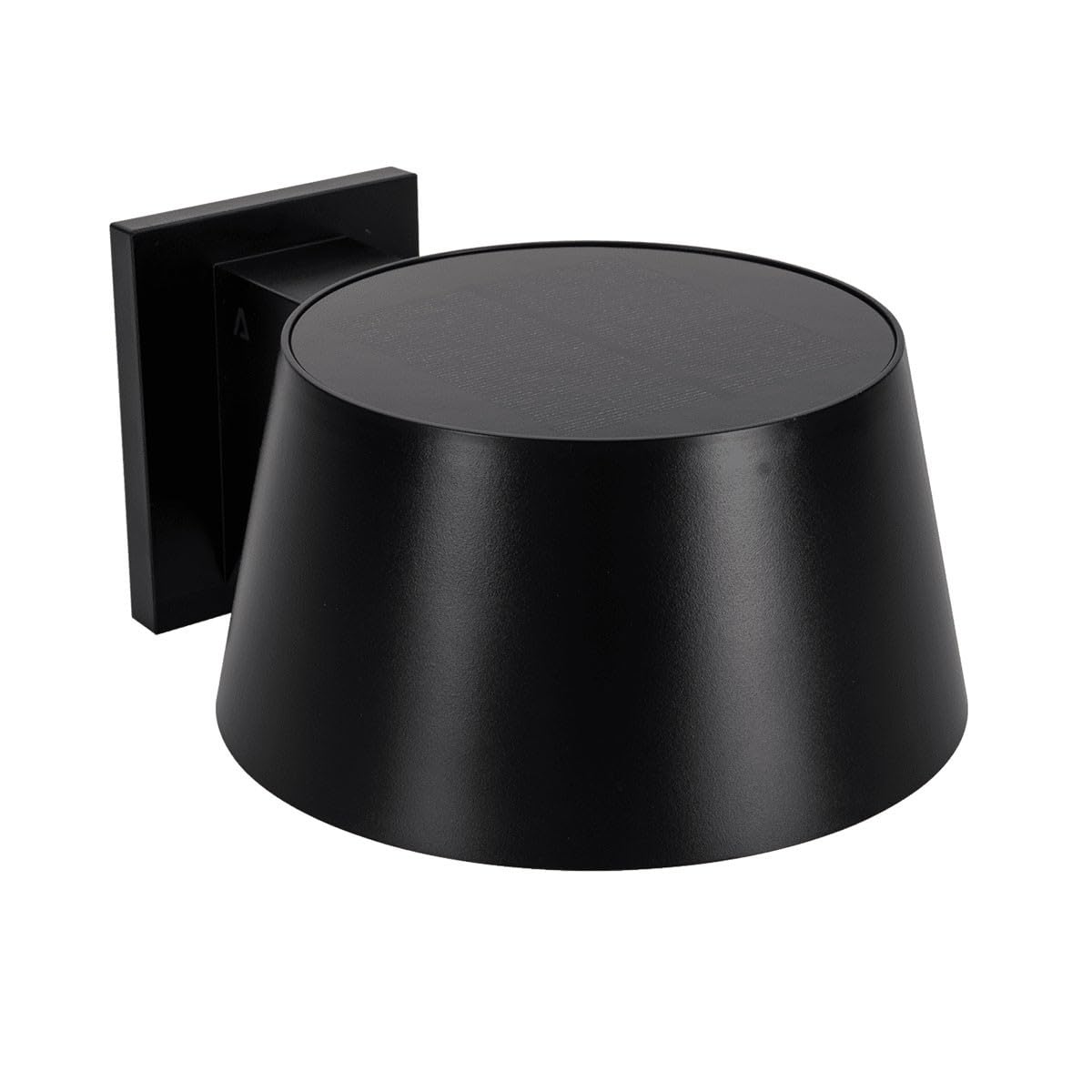 ASLO - Solarna lampa ścienna LED, czarna, 5,26 W, 1000 lm, kąt 120°, bezprzewodowa, inteligentna, IP54