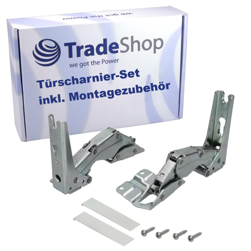 Trade-Shop Zestaw 2 zawiasów do lodówki u góry na dole kompatybilne z Gaggenau IC19122001, IC19122002, IC19123003, IC19123004, IC19123005, IC19123006