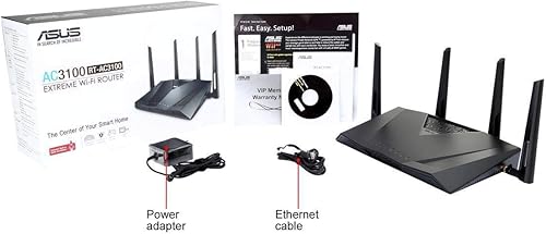 Miniatura 4 de ASUS Router WiFi AC3100 (RT-AC3100) - Enrutador de Internet inalámbrico de doble banda, Trend Micro Lifetime AiProtection, compatible con AiMesh,