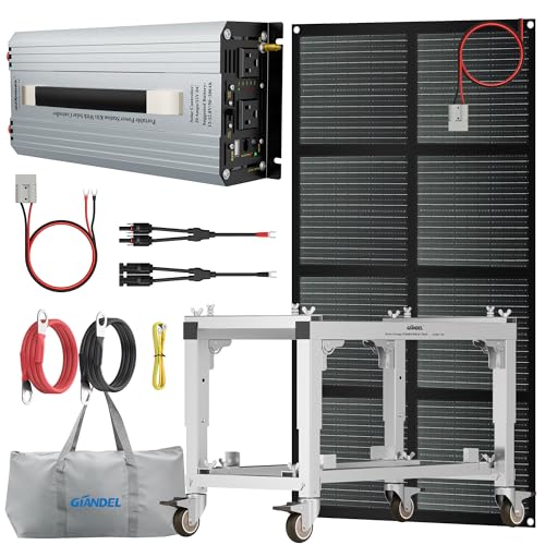 GIANDEL Solar Kits Includes 150 Watt Solar Panel Foldable,12