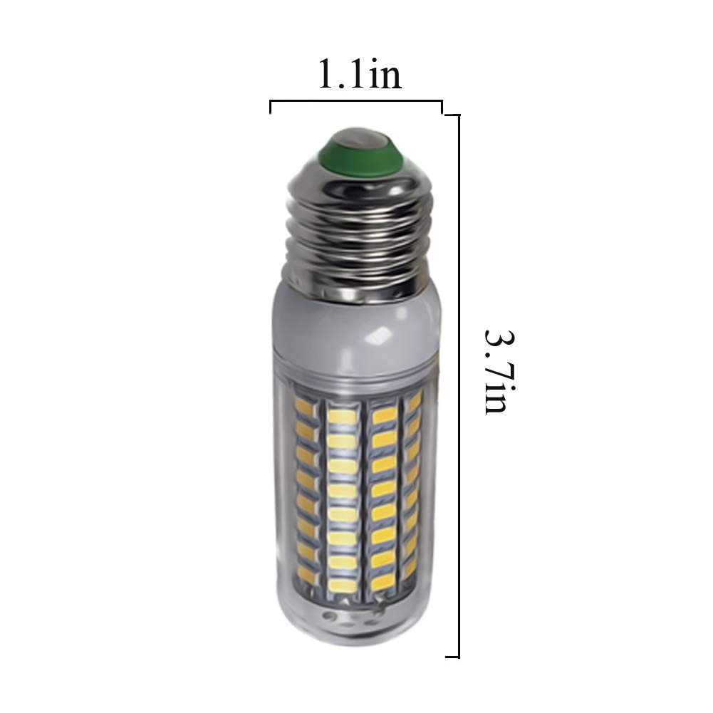 Bombilla LED maíz 1300 lm, 13 W, 89 bombillas lámpara vela SMD 5730, equivalente a 130 vatios, la familia, cálido