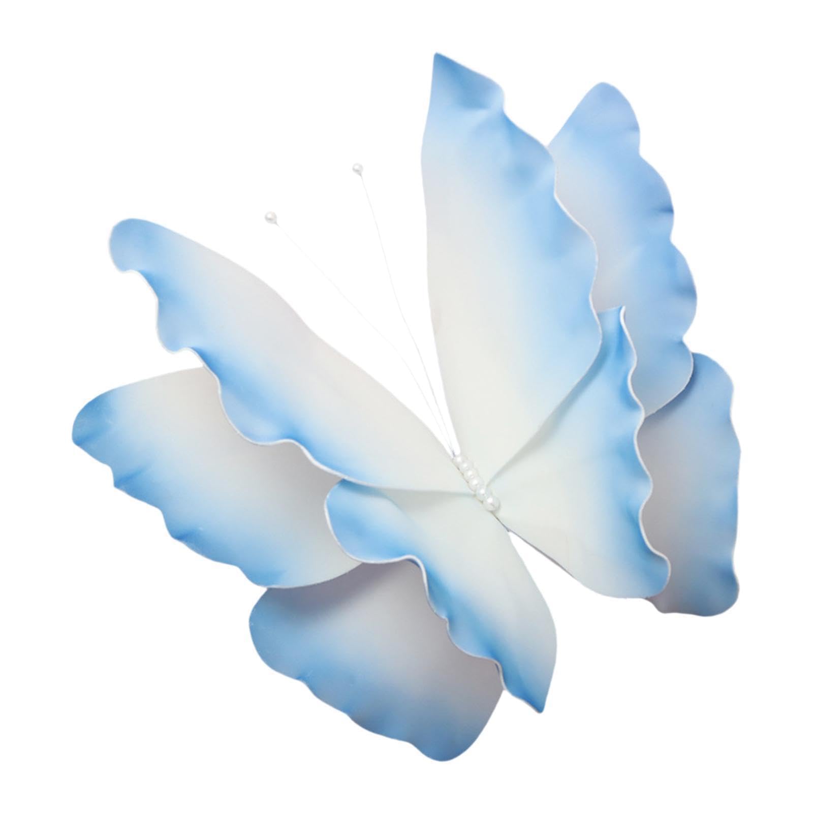 QUXVUIS Butterfly Wall Decor Beautifully Crafted 24inch Giant Butterfly Unique Party Ornament For Gorgeous Decoration Giant Artificial For Wedding Party 60cm, Blue, 60cm