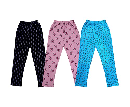 Image of KAYU Kids 100% Cotton Printed Capri for Girls - Regular Fit [Pack of 3]