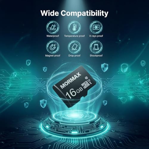 Image of 16GB microSDHC Memory Card UHSI Class 10 Up to 95MBs Read Speed High Speed TF Card for Android Smartphones Cameras Drones Action Cams